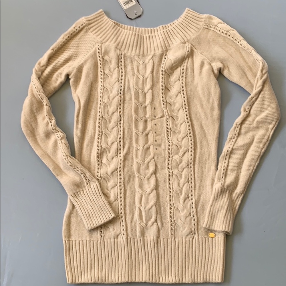 GUESS Porcelain Emelie Cable Sweater